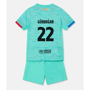 Barcelona Ilkay Gundogan #22 Rezervni Dres za Dječji 2023-24 Kratak Rukavima (+ kratke hlače)